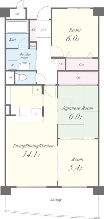 エクセルⅡ 間取り図