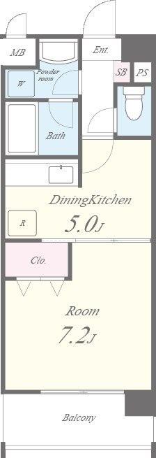 フローラル エヴァン 101号室 間取り
