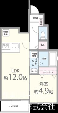 K.I.リバレンス 101号室 間取り