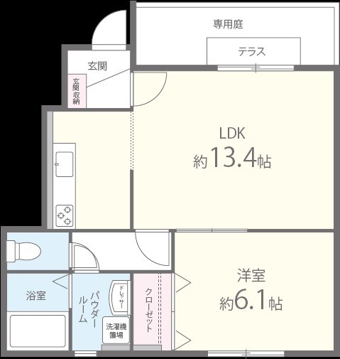 プリズムⅠ　 間取り図