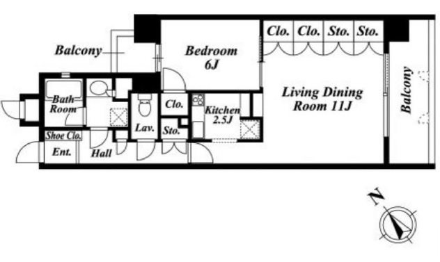 Ｅｌｉｔｅ　Ｒｅｓｉｄｅｎｃｅ　Ｍｉｙａｍａｓｕｚａｋａ 間取り