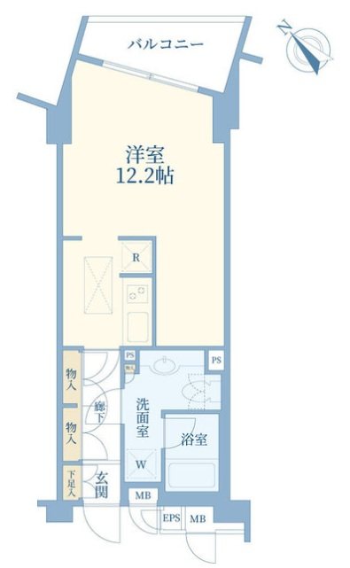 イトーピア神宮外苑estudio 間取り