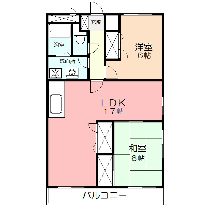 ソレイユ楠 間取り