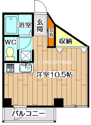 アンフィニィ真上 106号室 間取り
