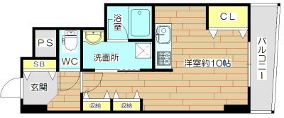 協同レジデンス摂津富田 301号室 間取り