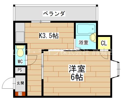 メゾン芥川 307号室 間取り