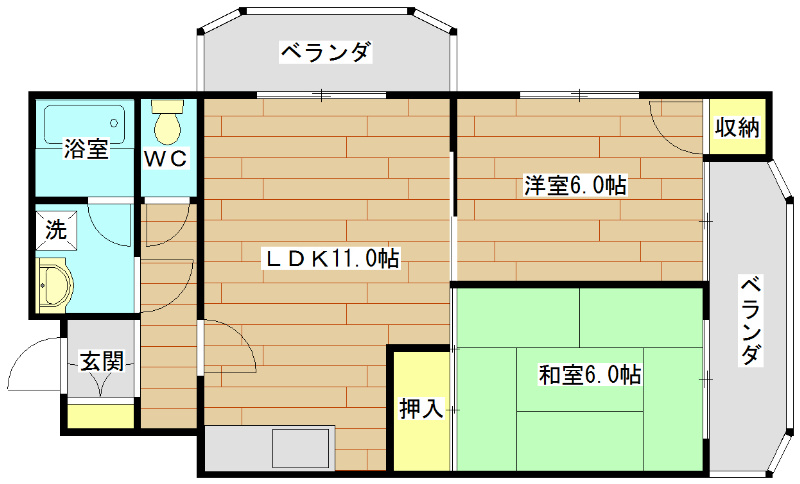 エクセル立川 間取り図