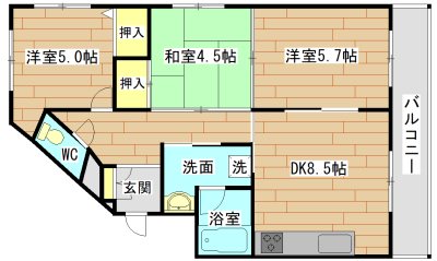 高槻リベルマンション 間取り