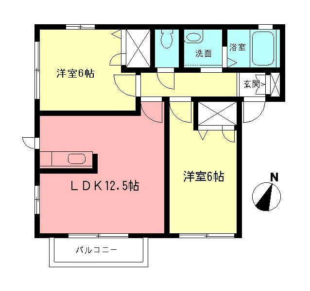 フジハイムＢ 間取り