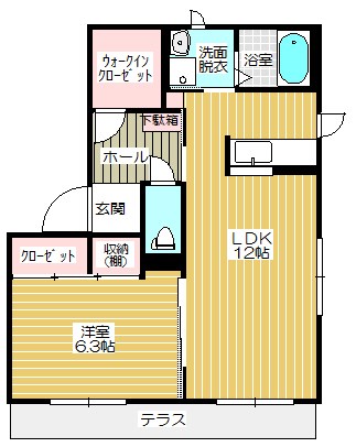 シャーメゾン楽音寺B 間取り
