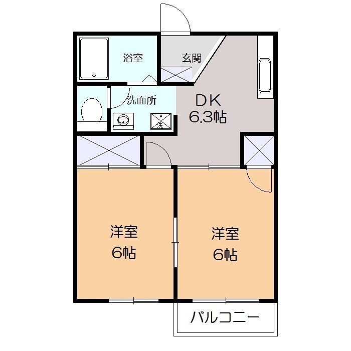 アレイハイムＳ・Ｕ 間取り