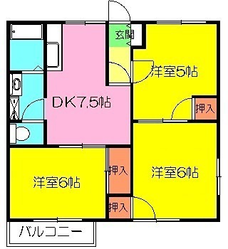 APA KIT A棟 間取り