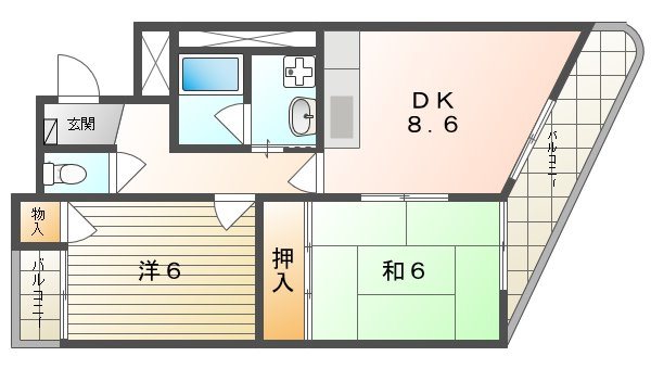 ヴァンクール高柳 間取り