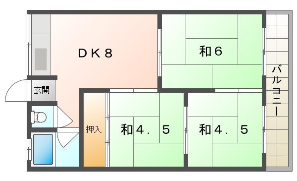 大日松原マンション 間取り