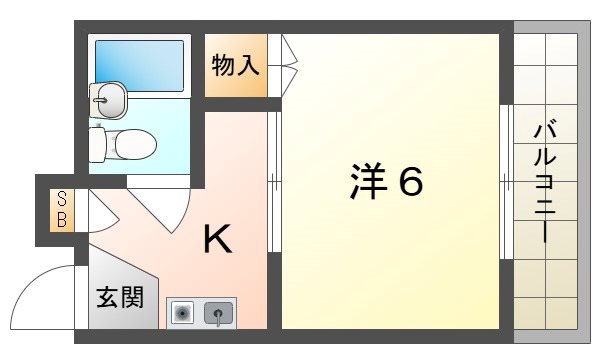 シャトー八坂 間取り