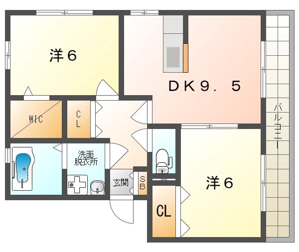 フォンテーヌ　ブロー 間取り