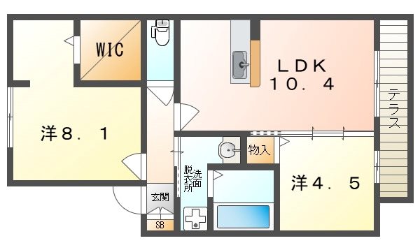 グランドゥール畷 間取り