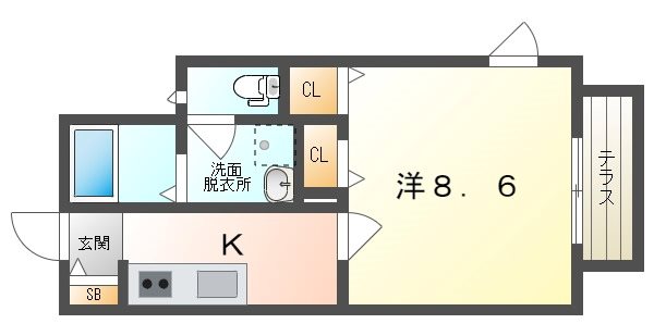 シャーメゾン4番館 間取り