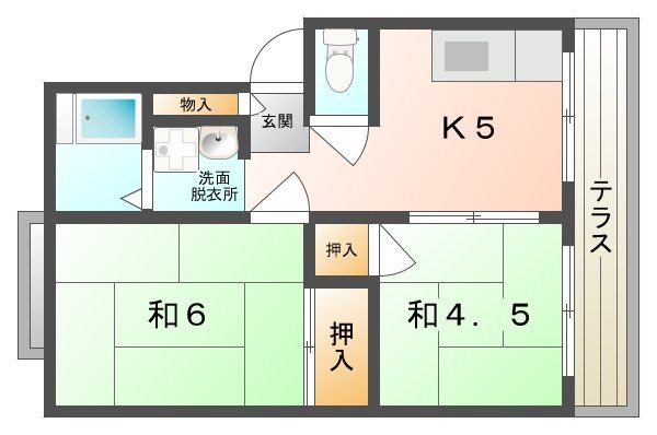 第2橋本ハイツ 間取り