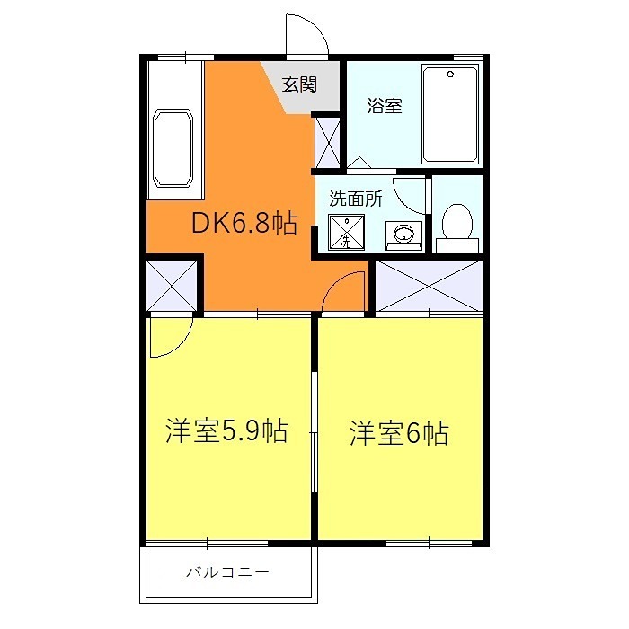 レジデンス・ハラⅡ 間取り