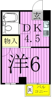 エスケイマンション 間取り図