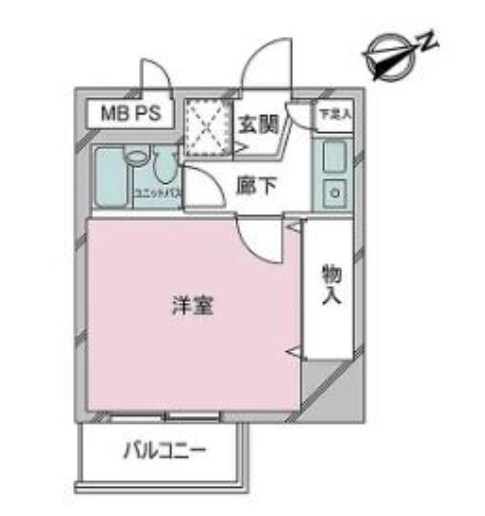 ライオンズマンション北千住 間取り図