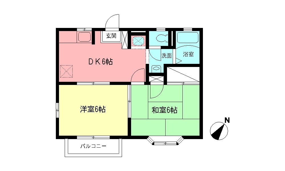 ホワイトハウスＨＩＥ　Ｂ 間取り