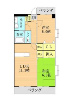 シャトー建川 間取り