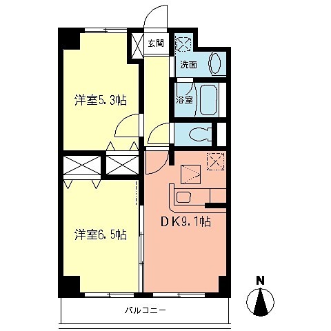 フルーレ向ヶ丘 間取り