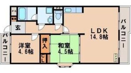 クレスティ栗田 間取り