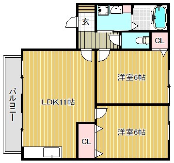 コンフォールⅡ 間取り