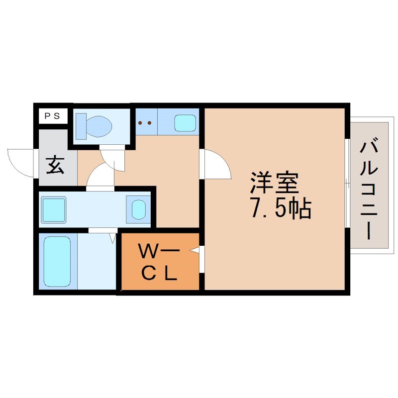 アルテール守山 202号室 間取り