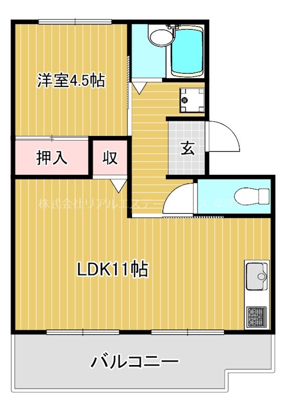 ハイツカームネス 間取り