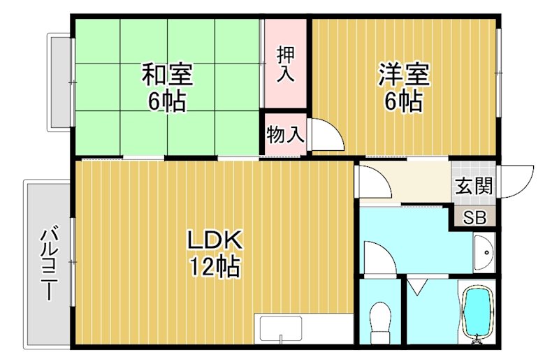 アネックスモリヤマ　C棟 間取り