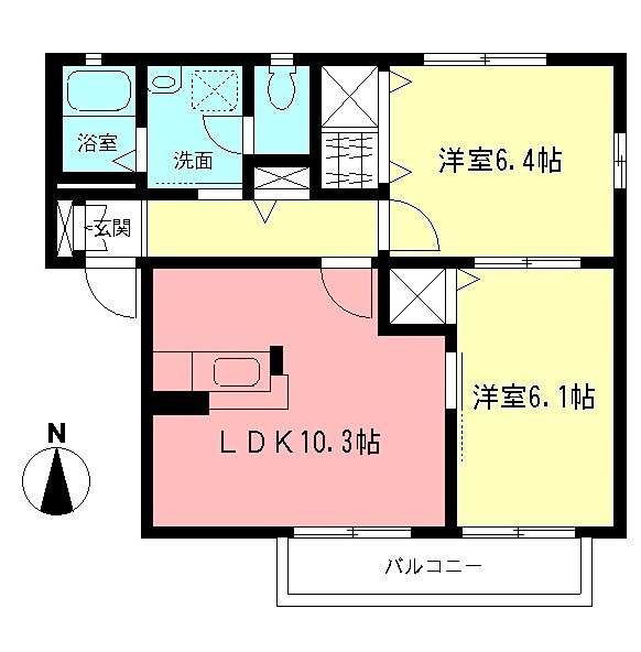 アーバンハイツ雅Ⅱ 間取り