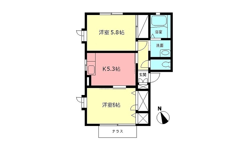 ベルデュールＦⅠ 間取り