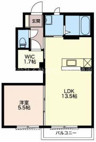 クレアーレ壱番館A 間取り