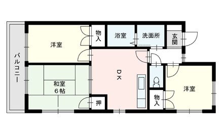 エイトハイム　B棟 間取り