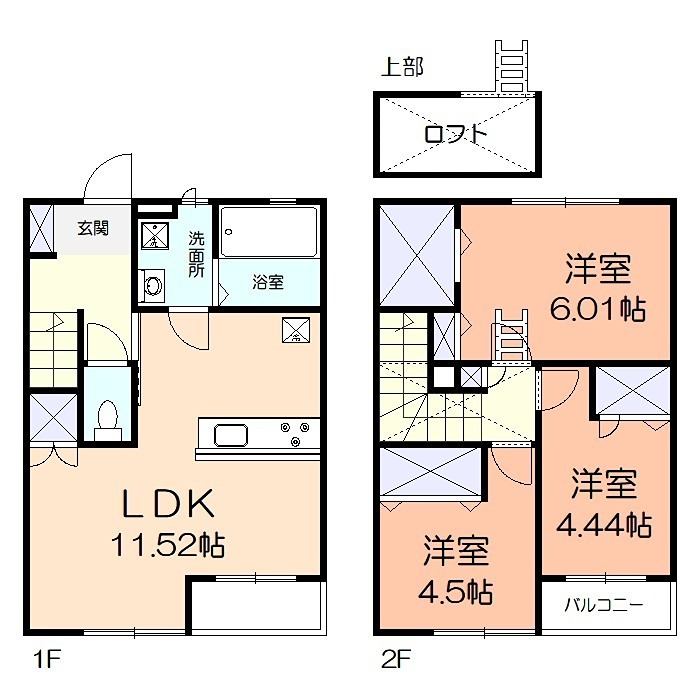 フォンターナ二の丸Ｂ 間取り