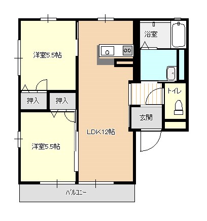 ムーンハイツ 間取り図