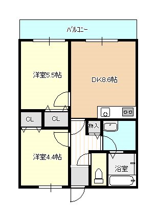 サンフォレストⅡ 101号室 間取り