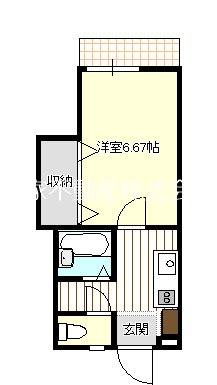 ファンハウス北村 105号室 間取り