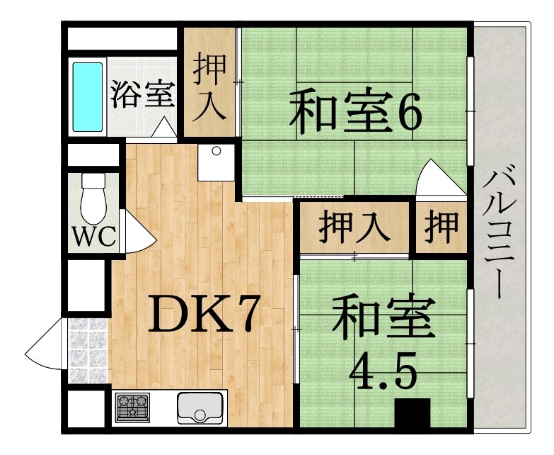 新栄マンション 204号室 間取り