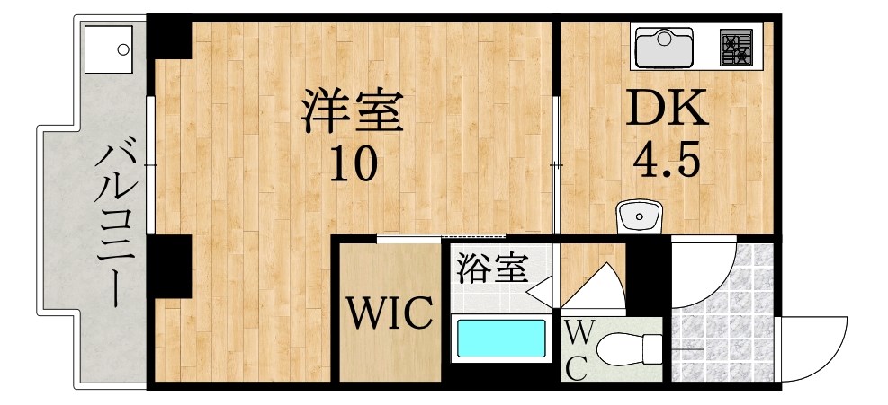 依岡ビル 402号室 間取り