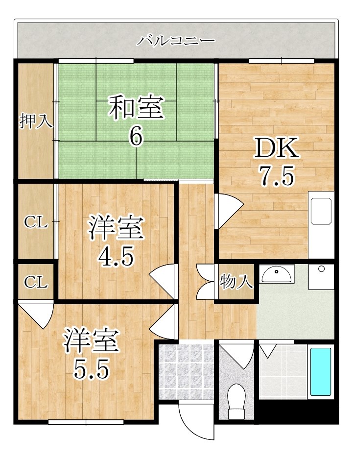 フォレスト神宮前 607号室 間取り