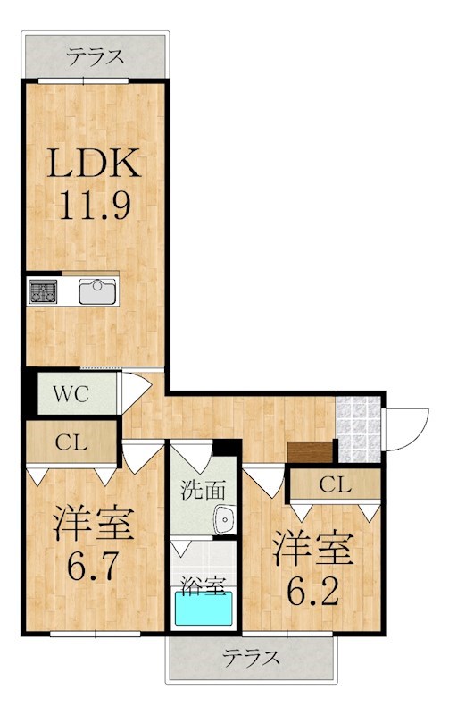 サンヒルズ 間取り図