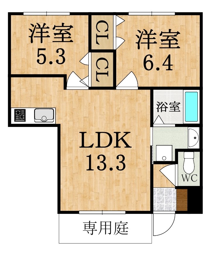 ヴェルジェＡ 間取り図