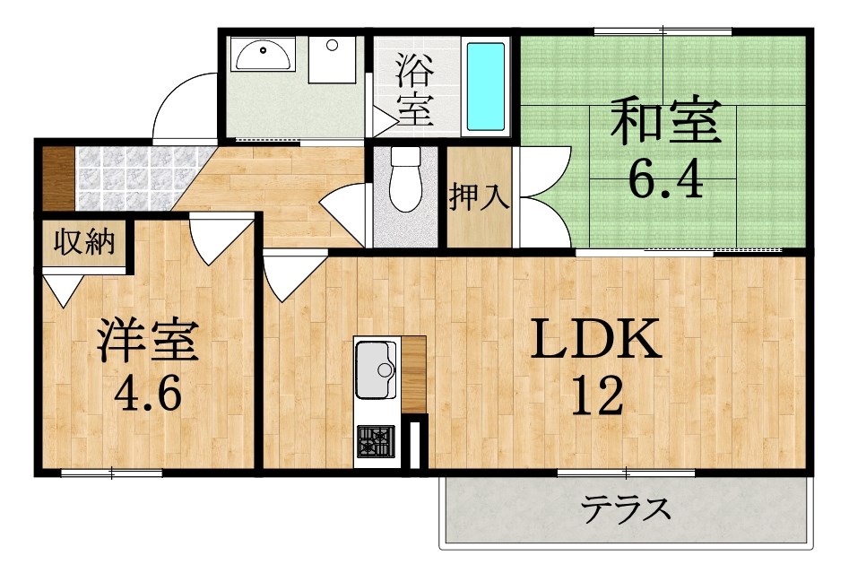 フォレストヒル 101号室 間取り