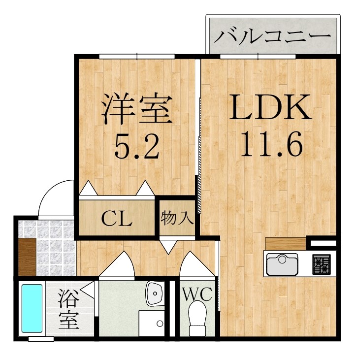 プルミエール　ケイト 203号室 間取り