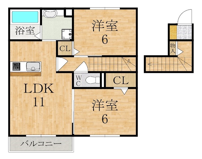 トラディシオンA棟 間取り図